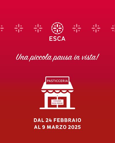 La Pasticceria chiude per ferie dal 24 febbraio al 9 marzo 2025